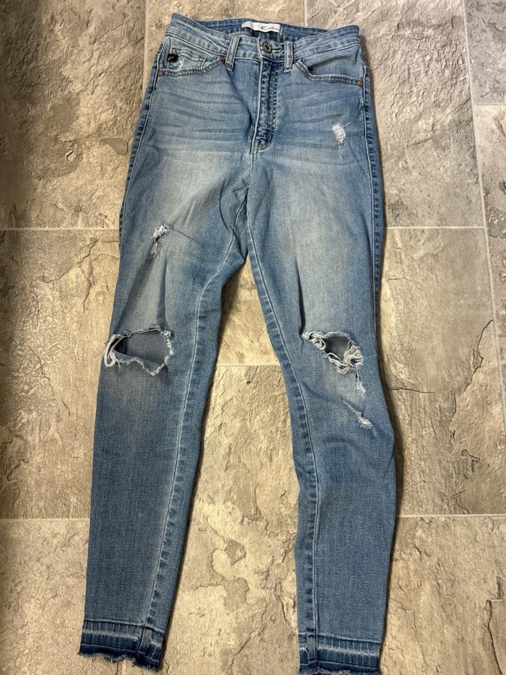 KanCan Light Blue Distressed Skinny Jeans